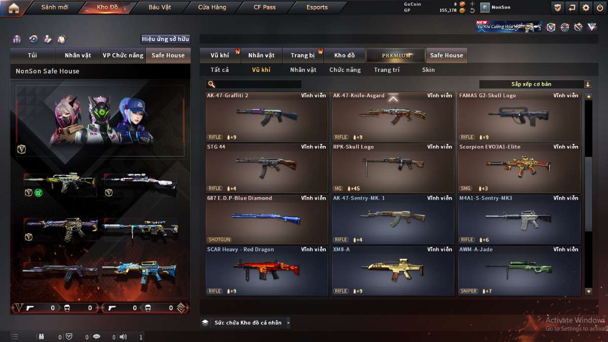 shop acc cf uy tin gia re